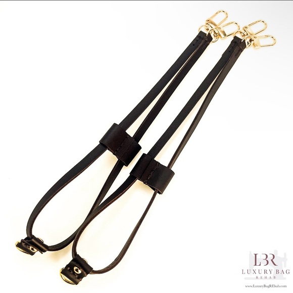 Louis Vuitton Neverfull BROWN Vachetta Leather Replacement Side Strap cinches - Picture 2 of 10